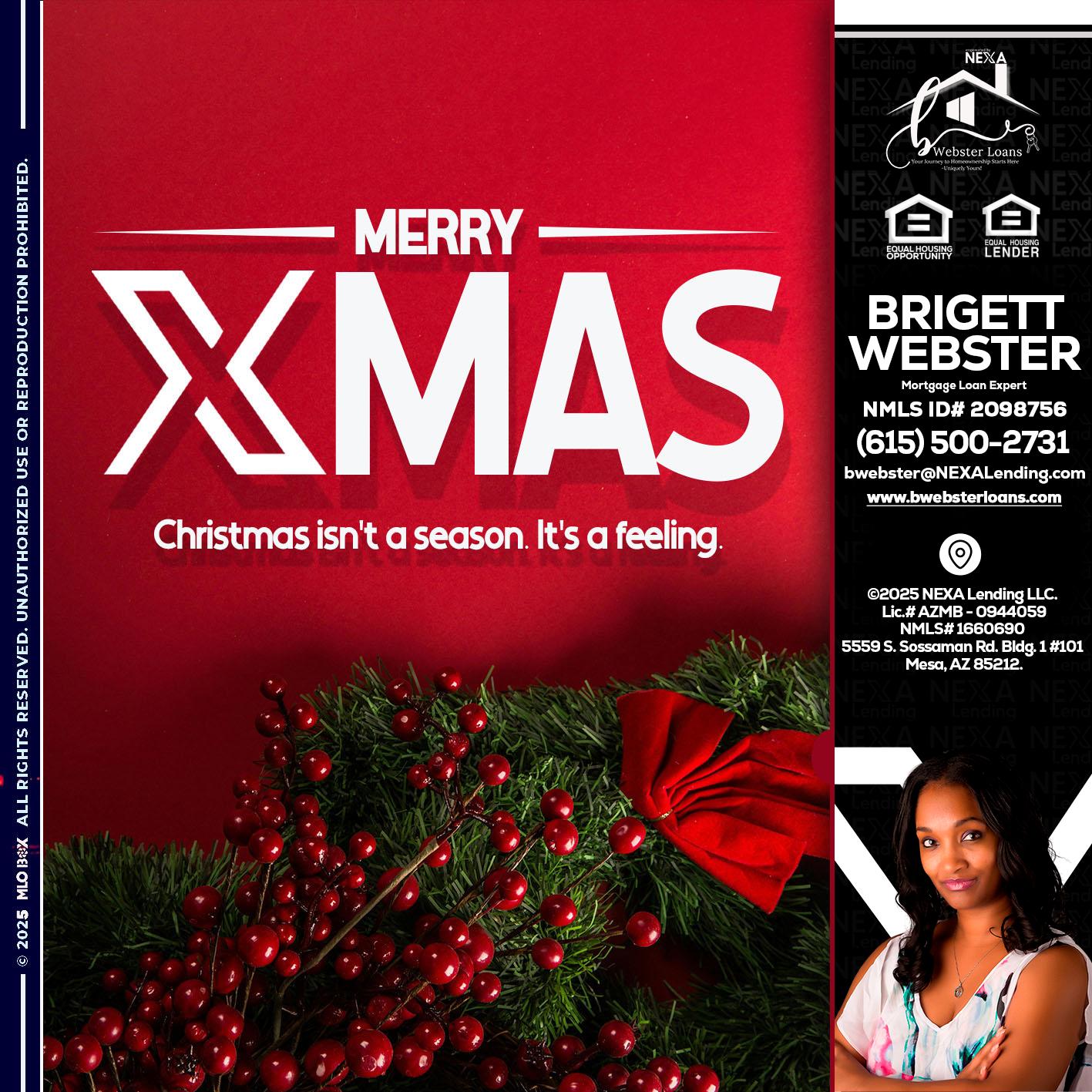 merry xmas - Brigett Webster -Mortgage Loan Expert