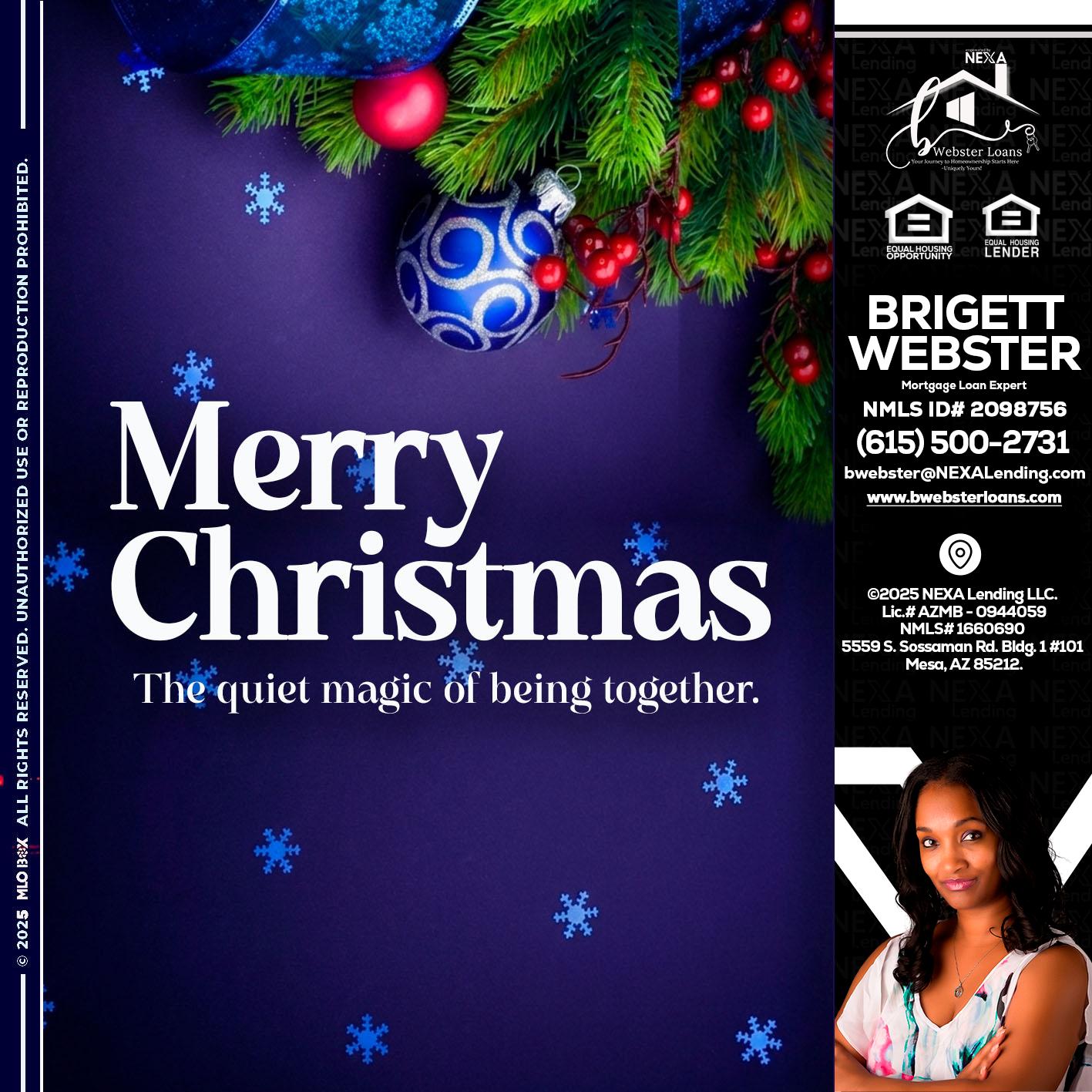 merry christmas - Brigett Webster -Mortgage Loan Expert