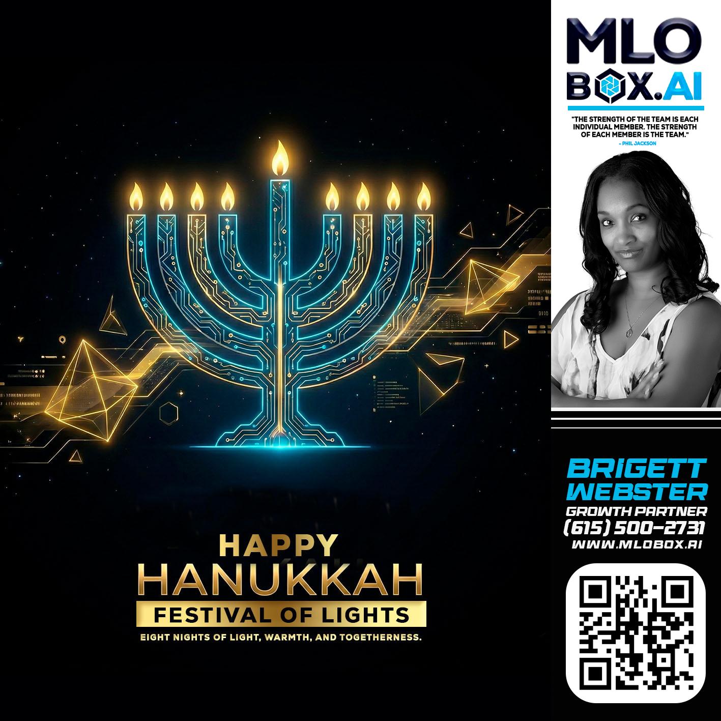 happy Hanukkah - Brigett Webster -Mortgage Loan Expert