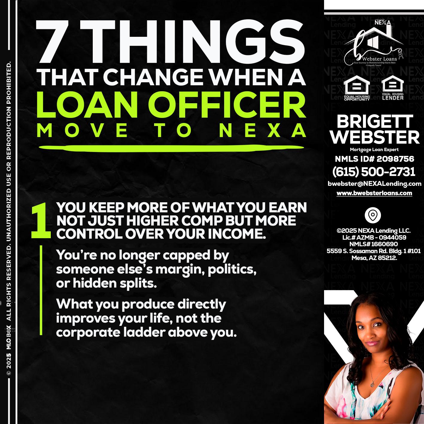 7 THINGS (1) - Brigett Webster -Mortgage Loan Expert
