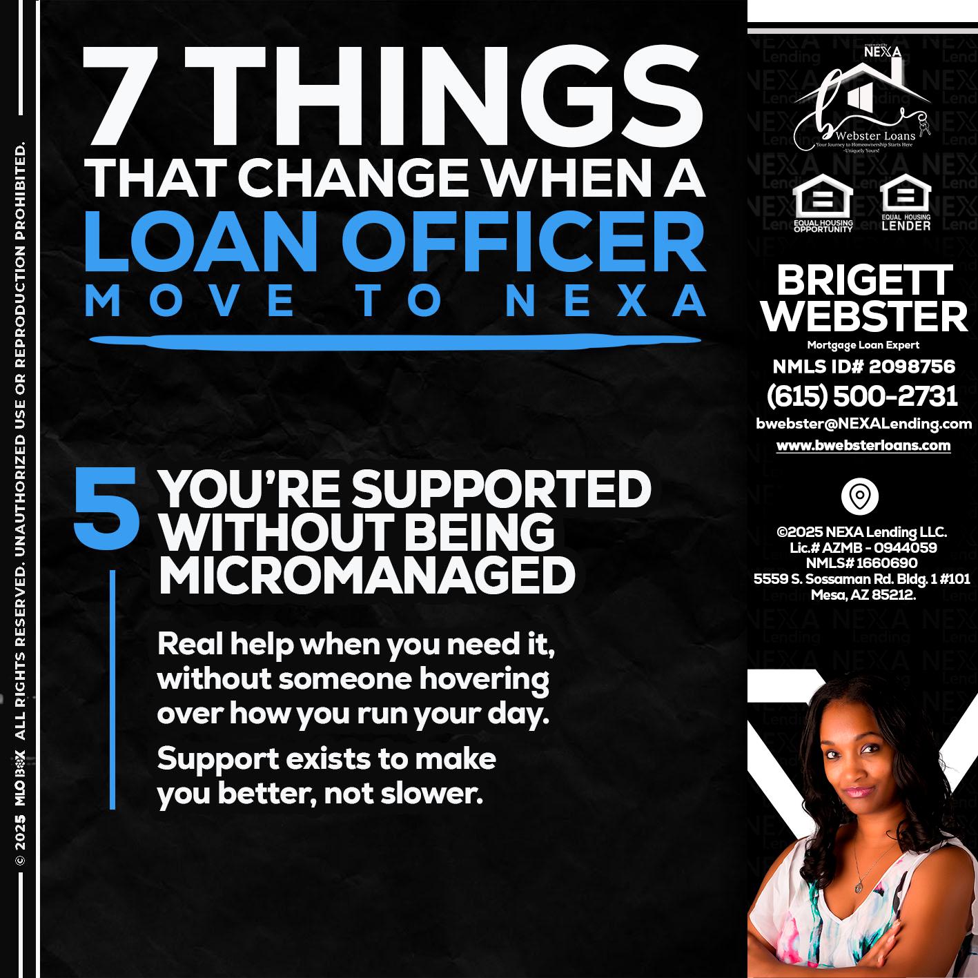 7 THINGS (5) - Brigett Webster -Mortgage Loan Expert
