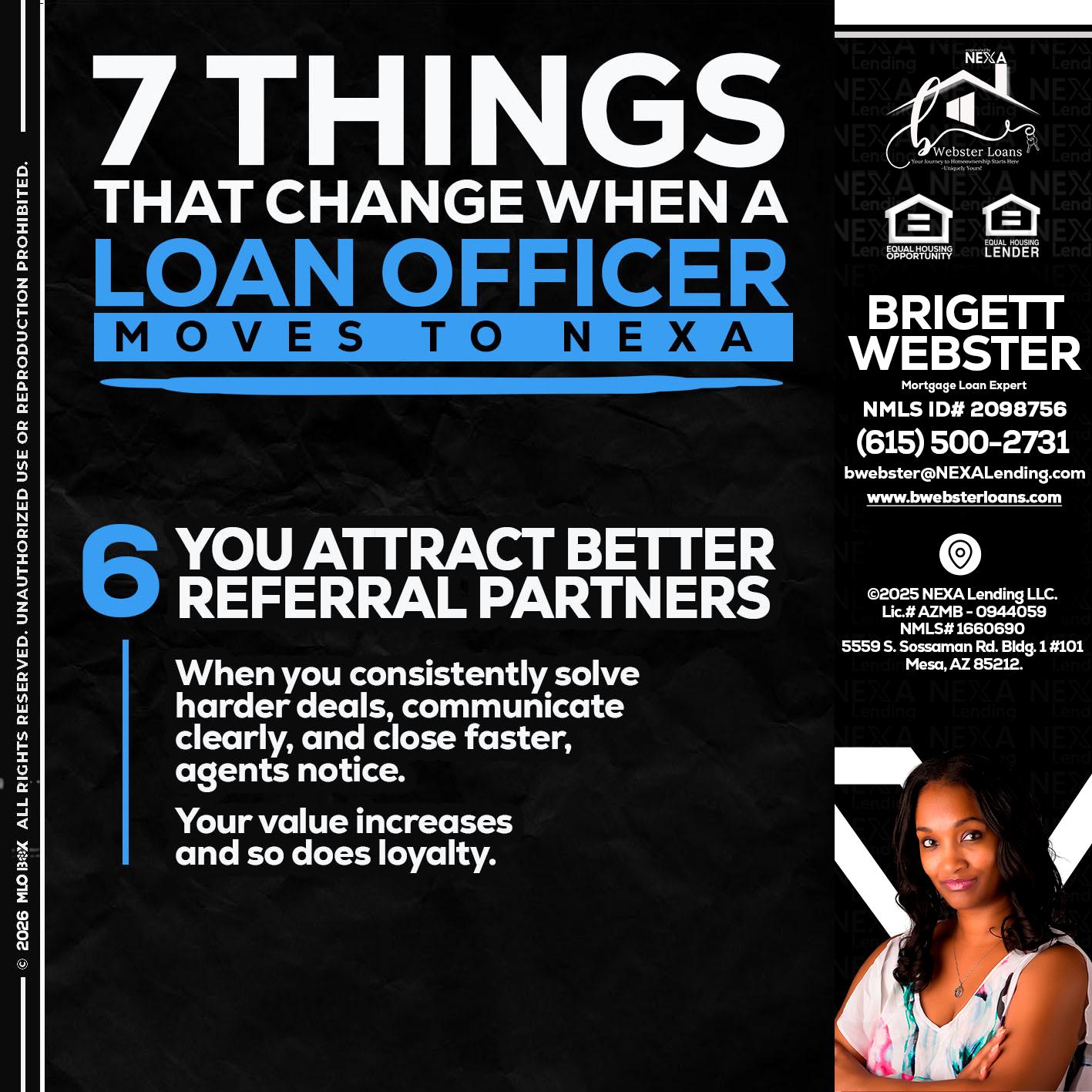 7 THINGS (6) - Brigett Webster -Mortgage Loan Expert