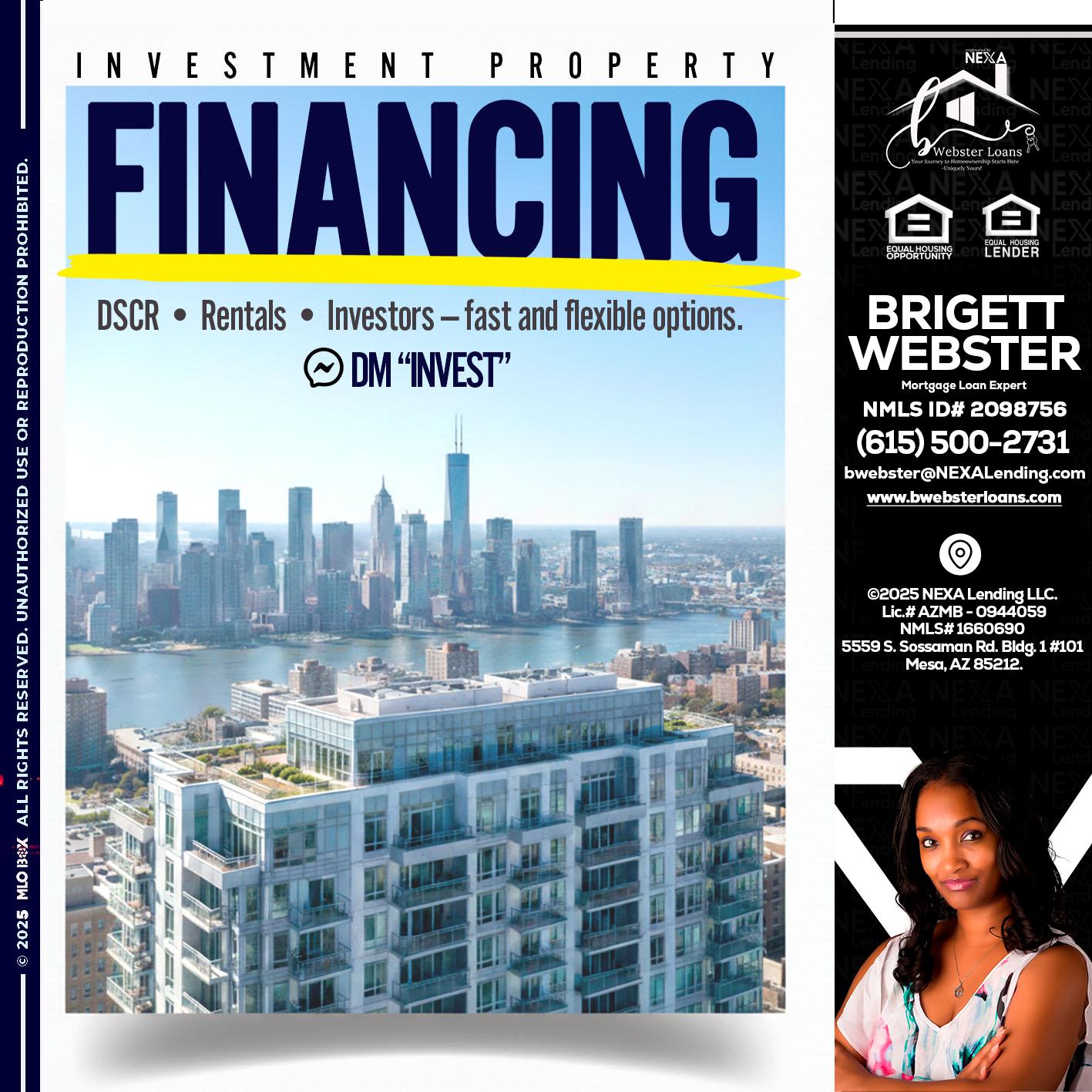 FINANCING - Brigett Webster -Mortgage Loan Expert