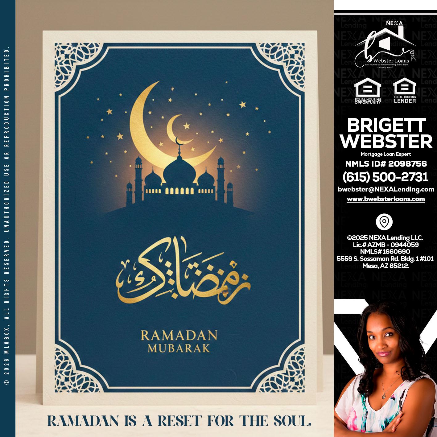 HAPPY RAMADAN - Brigett Webster -Mortgage Loan Expert