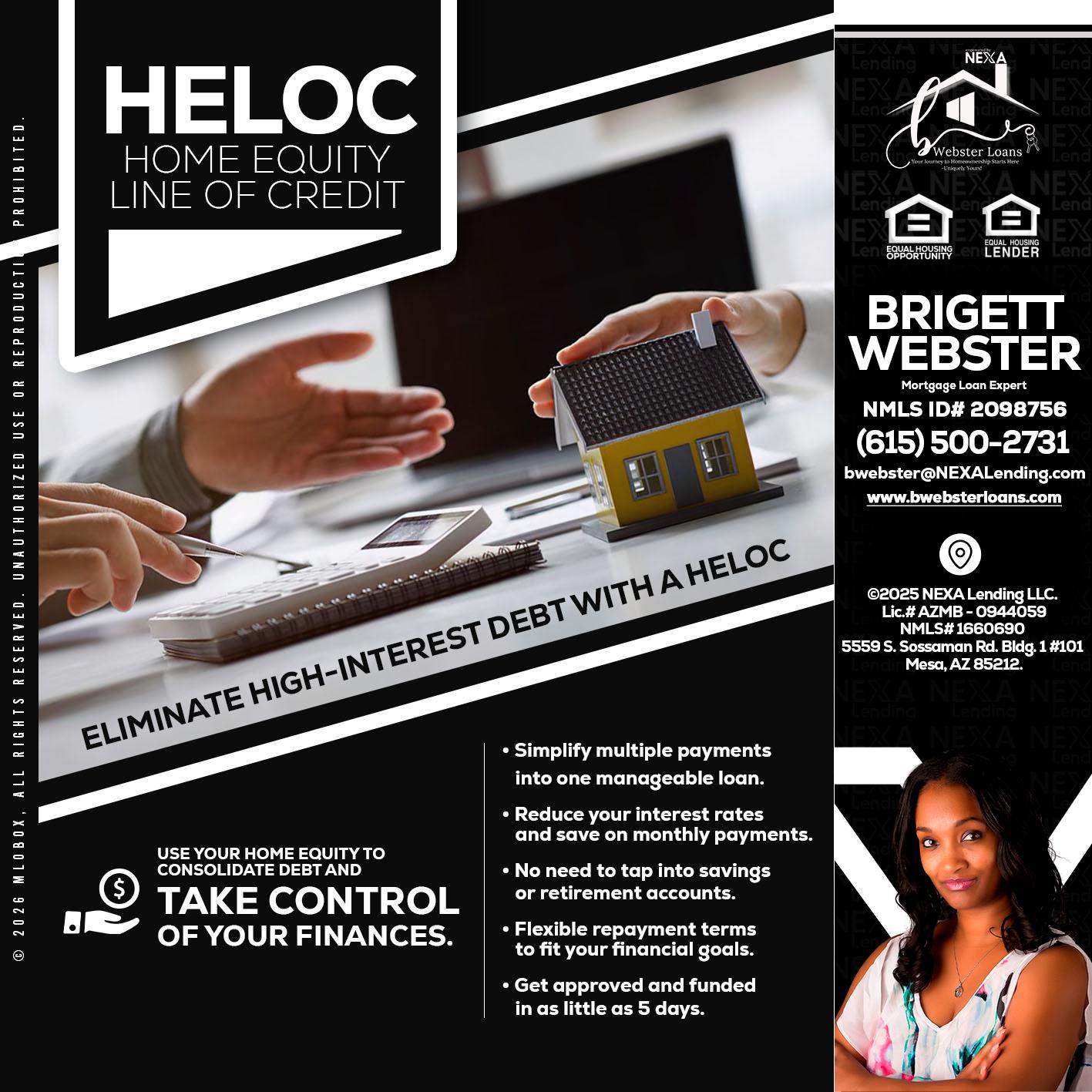 HELOC - Brigett Webster -Mortgage Loan Expert