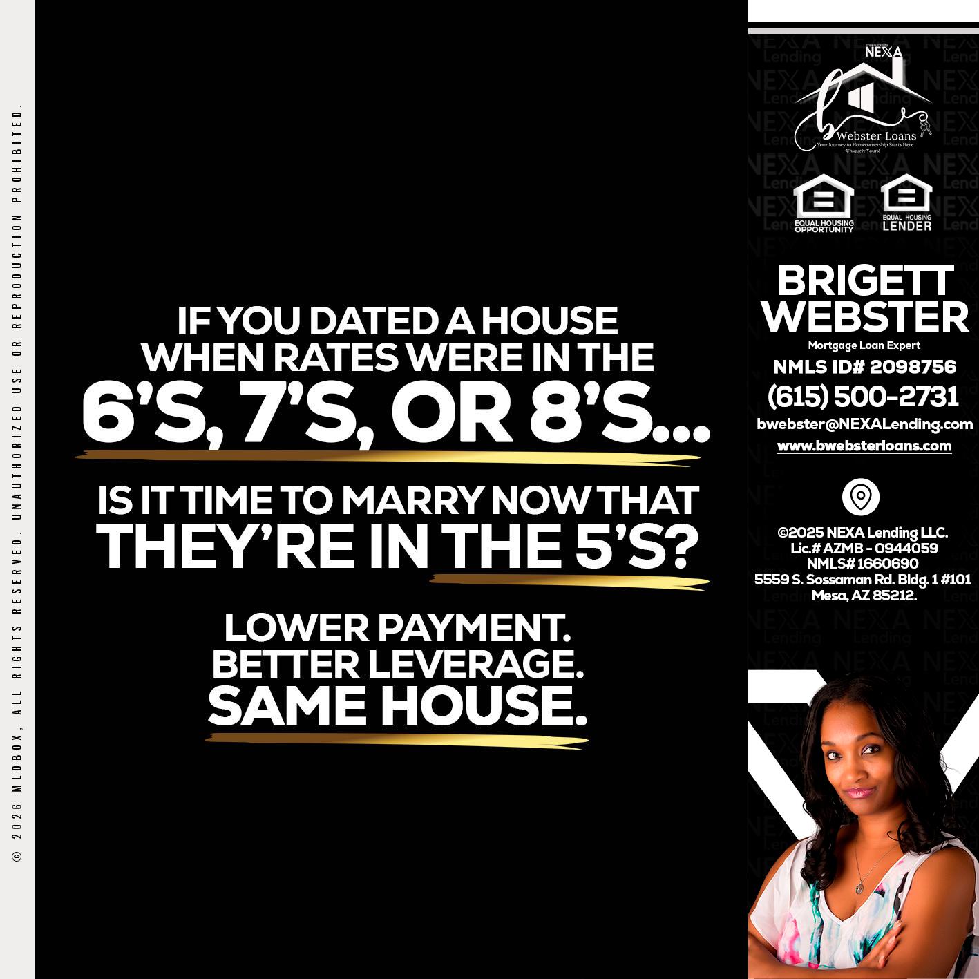 if you dated a house - Brigett Webster -Mortgage Loan Expert