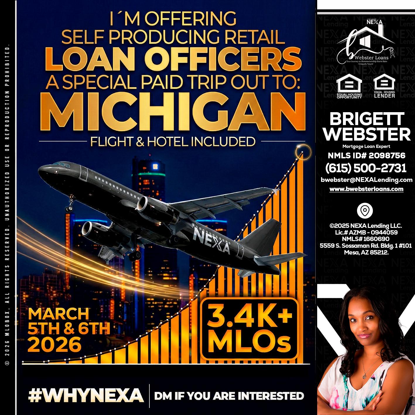 MICHIGAN - Brigett Webster -Mortgage Loan Expert