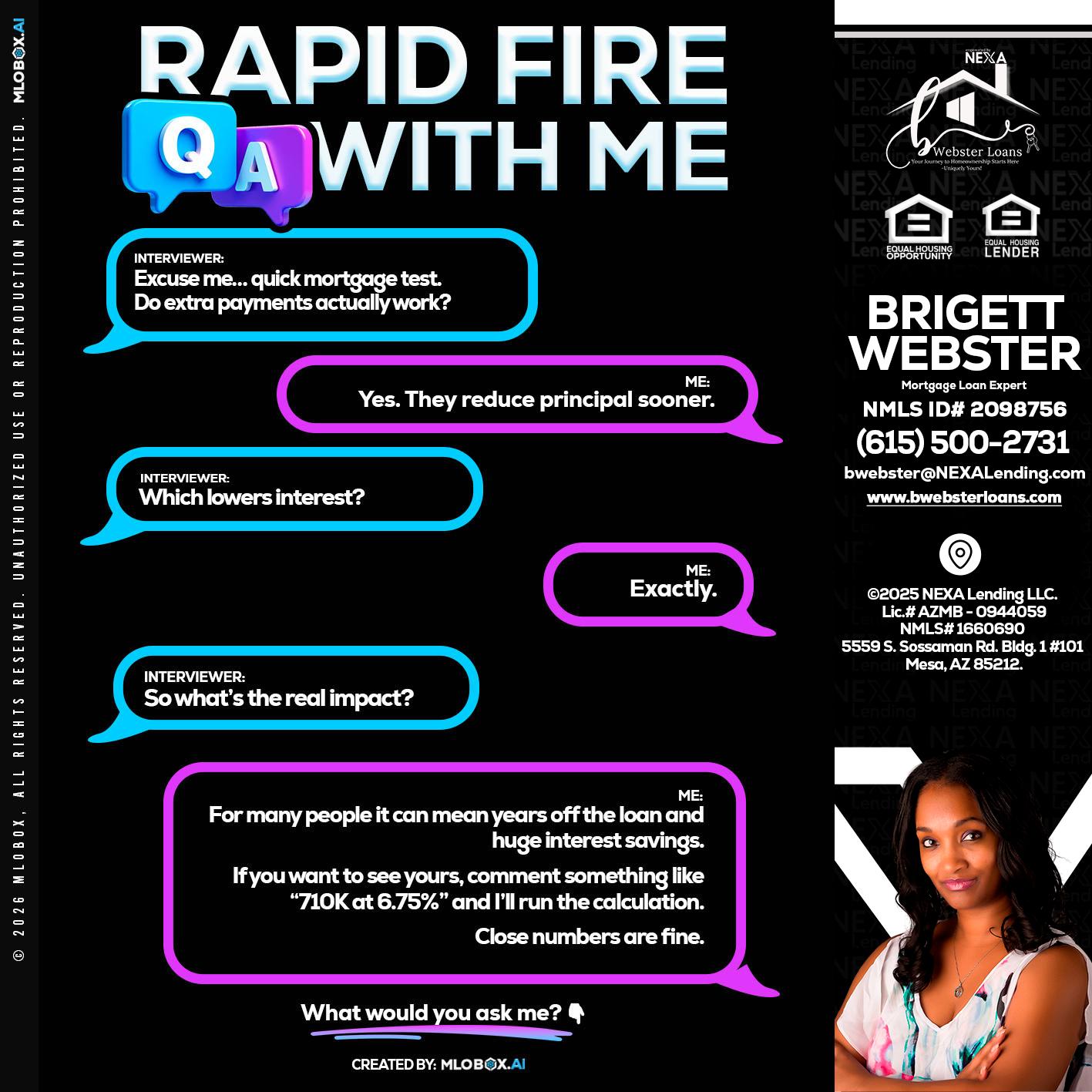 RAPID QA - Brigett Webster -Mortgage Loan Expert