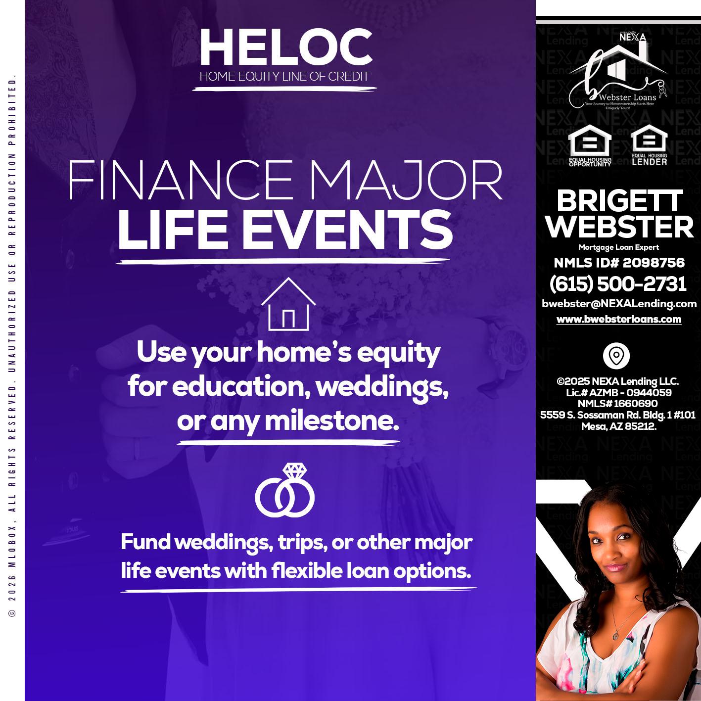 HELOC - Brigett Webster -Mortgage Loan Expert