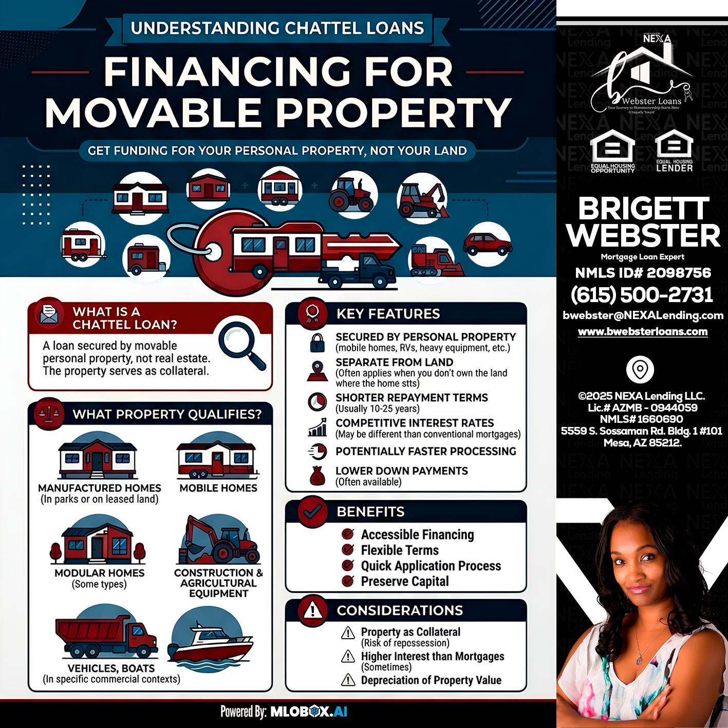 Chattel Loans - Brigett Webster -Mortgage Loan Expert