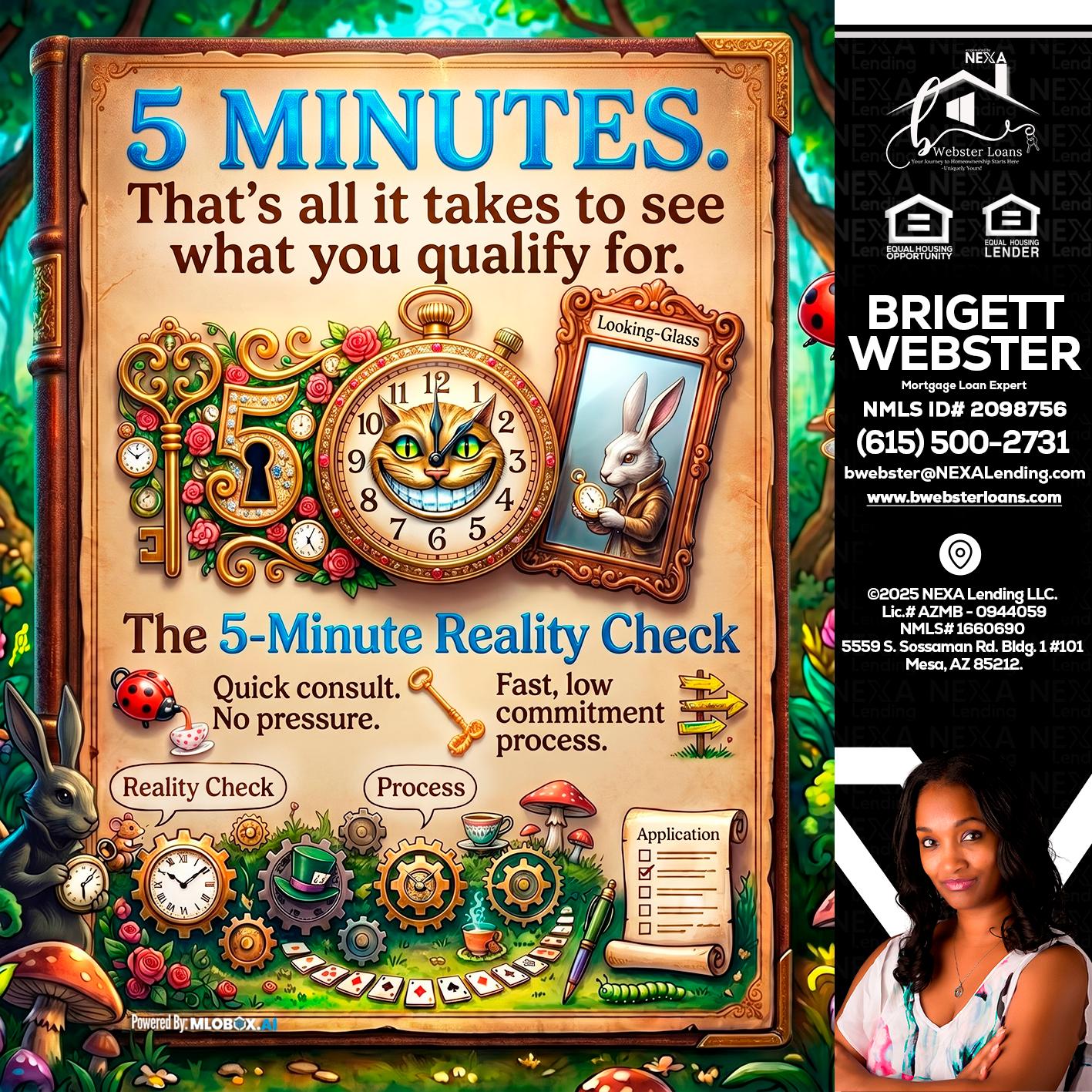 Reality Check! - Brigett Webster -Mortgage Loan Expert