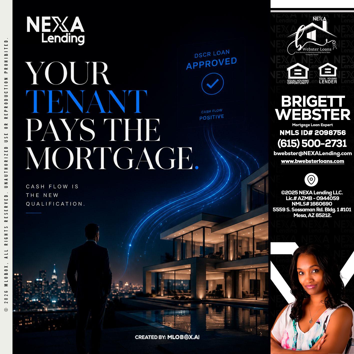 DSCR LOANS - Brigett Webster -Mortgage Loan Expert