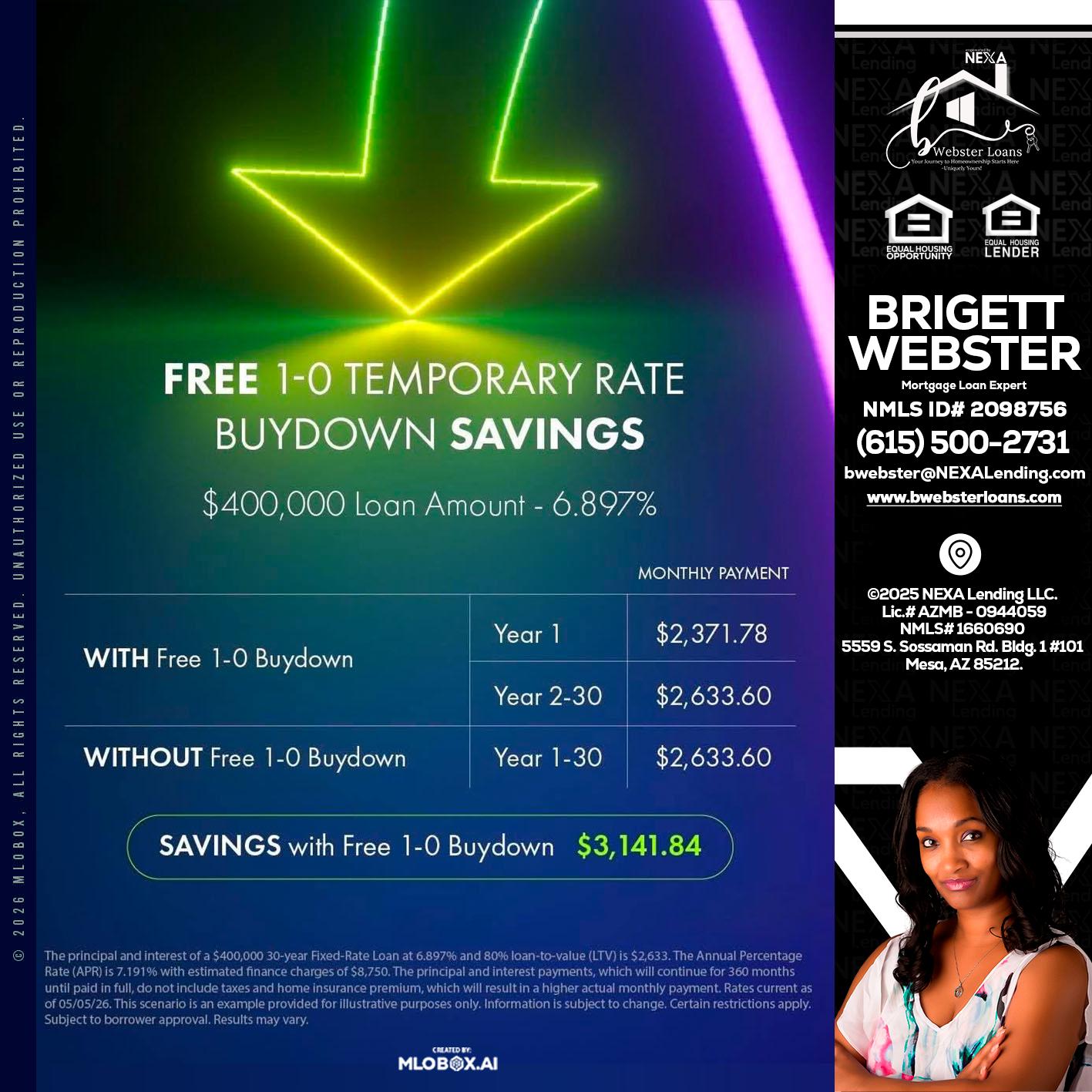 BUYDOWN - Brigett Webster -Mortgage Loan Expert