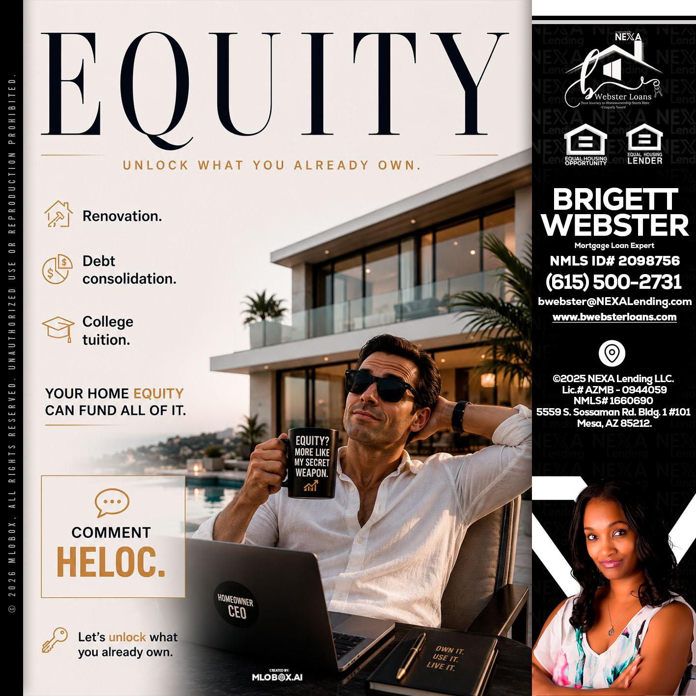 EQUITY - Brigett Webster -Mortgage Loan Expert