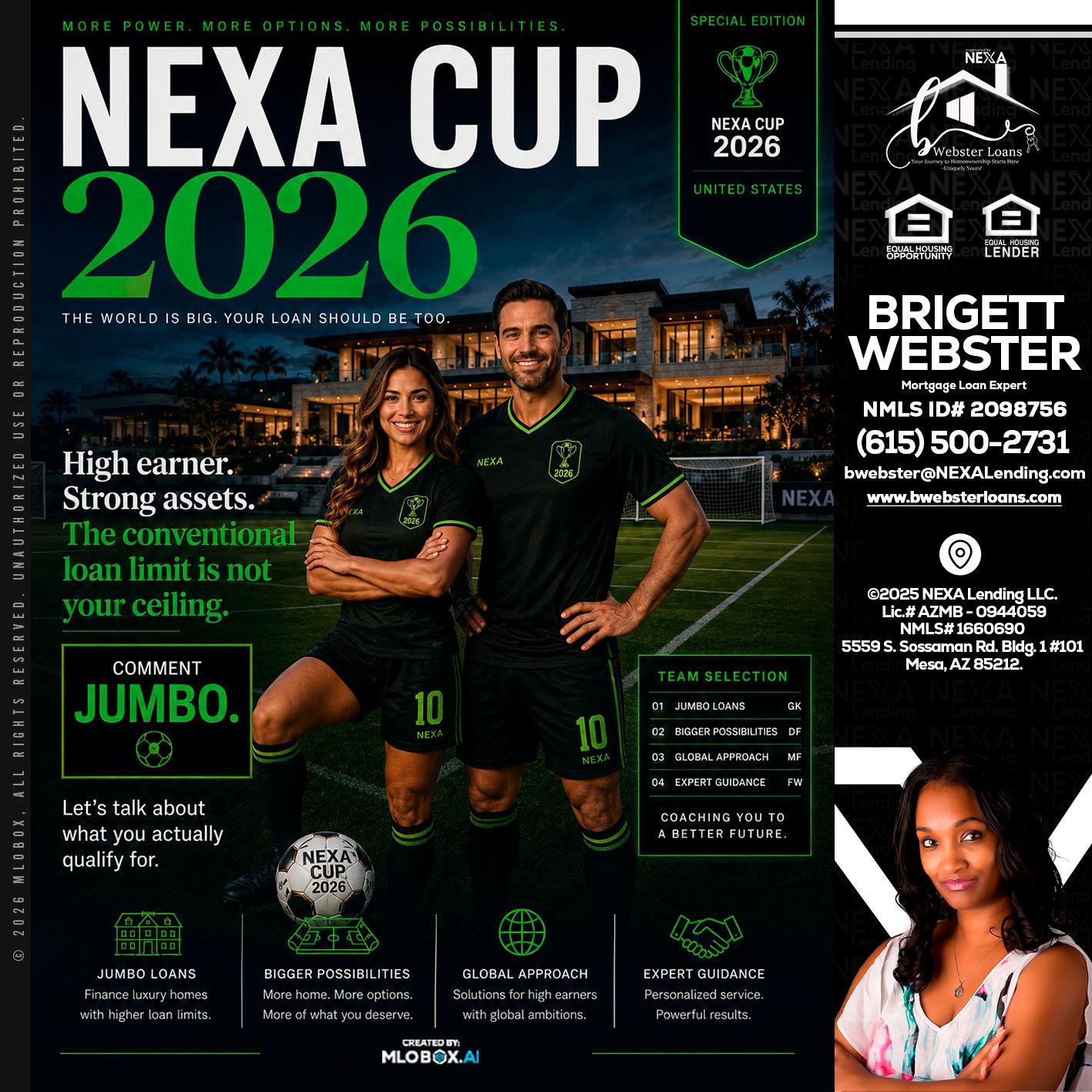 NEXA CUP 2026 - Brigett Webster -Mortgage Loan Expert