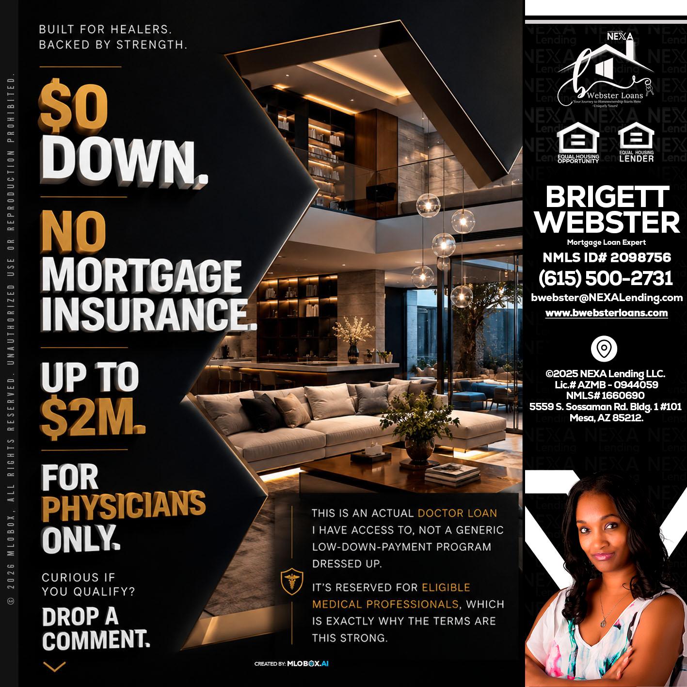 $0 DOWN - Brigett Webster -Mortgage Loan Expert