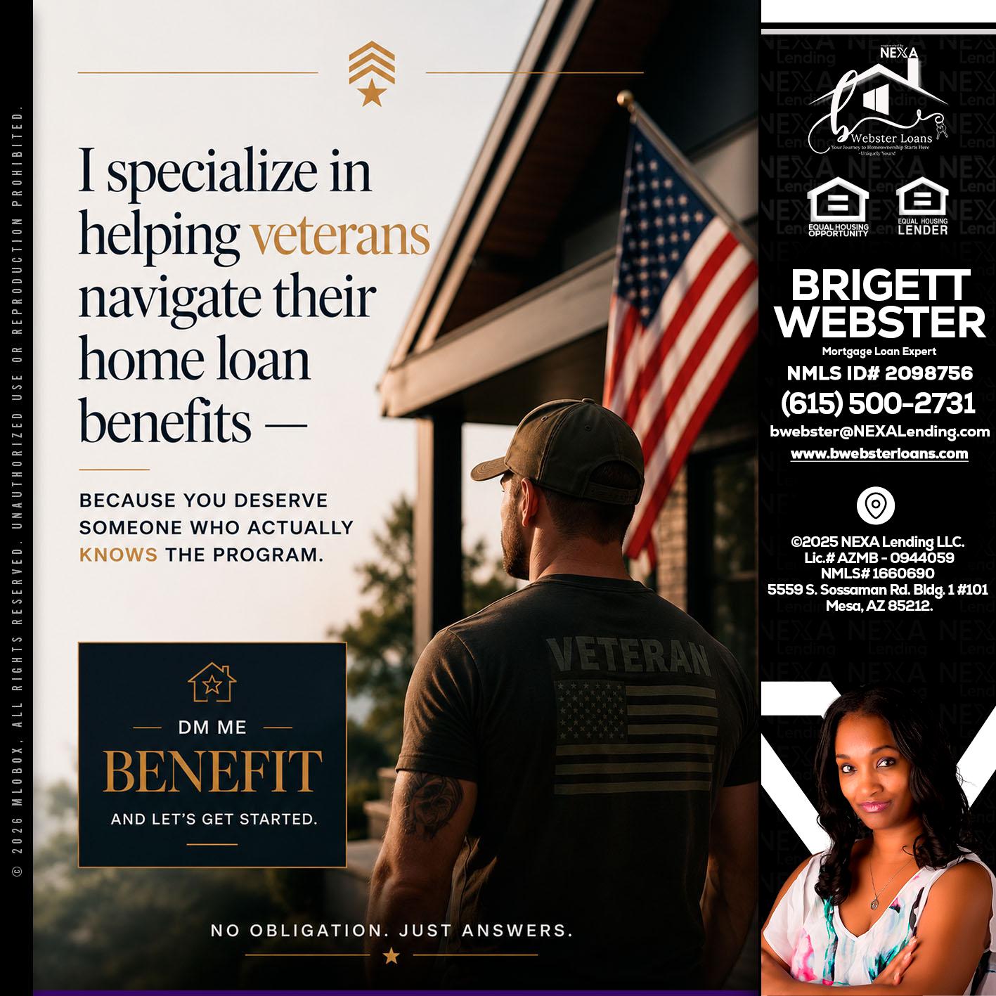 I SPECIALIZE - Brigett Webster -Mortgage Loan Expert
