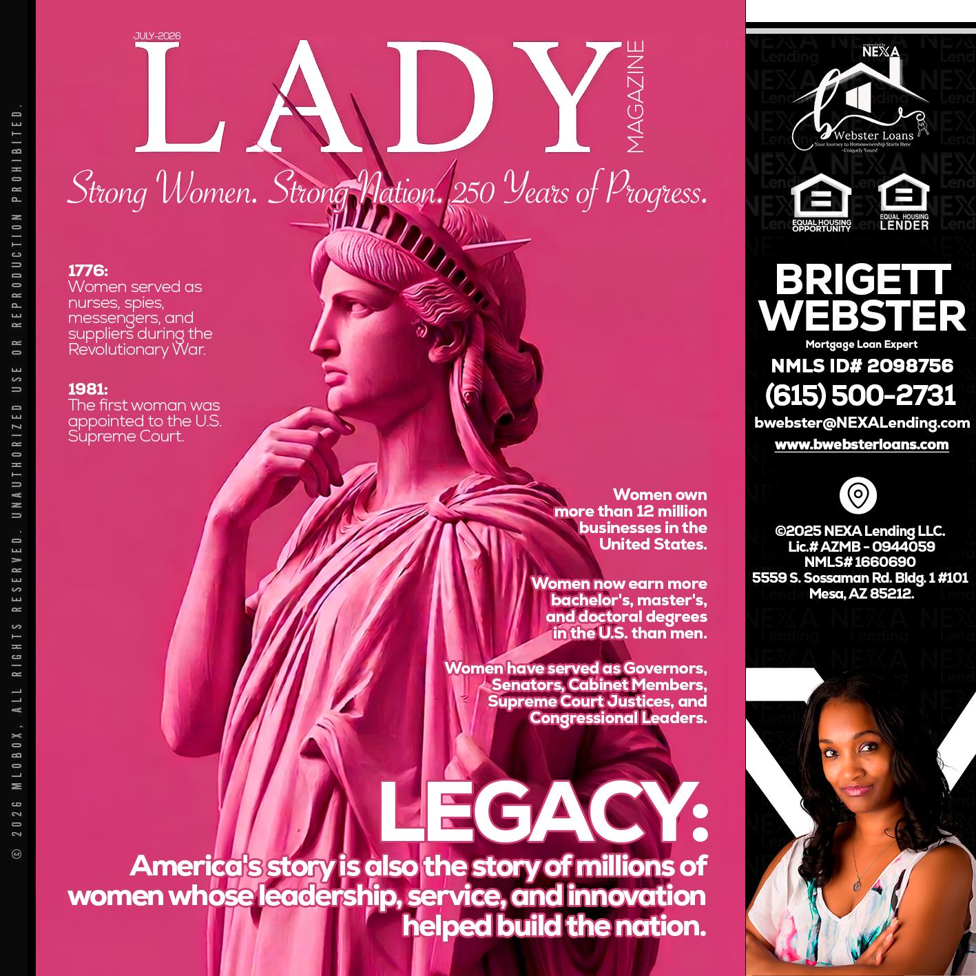 LADY LIBERTY! - Brigett Webster -Mortgage Loan Expert