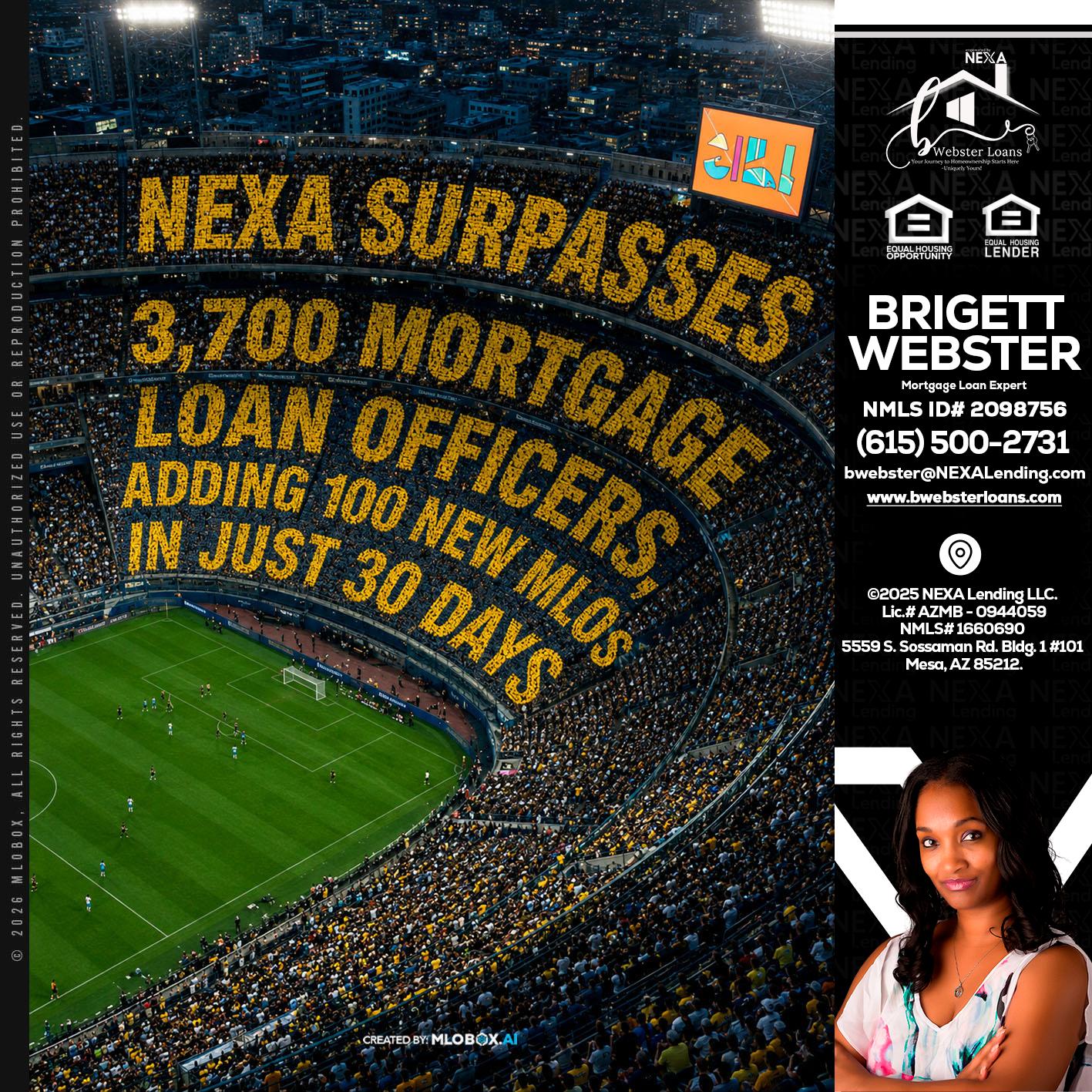 NEXA SURPASSES - Brigett Webster -Mortgage Loan Expert