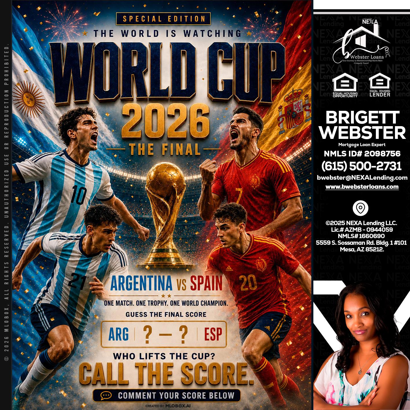 World Cup 2026 finals - Brigett Webster -Mortgage Loan Expert