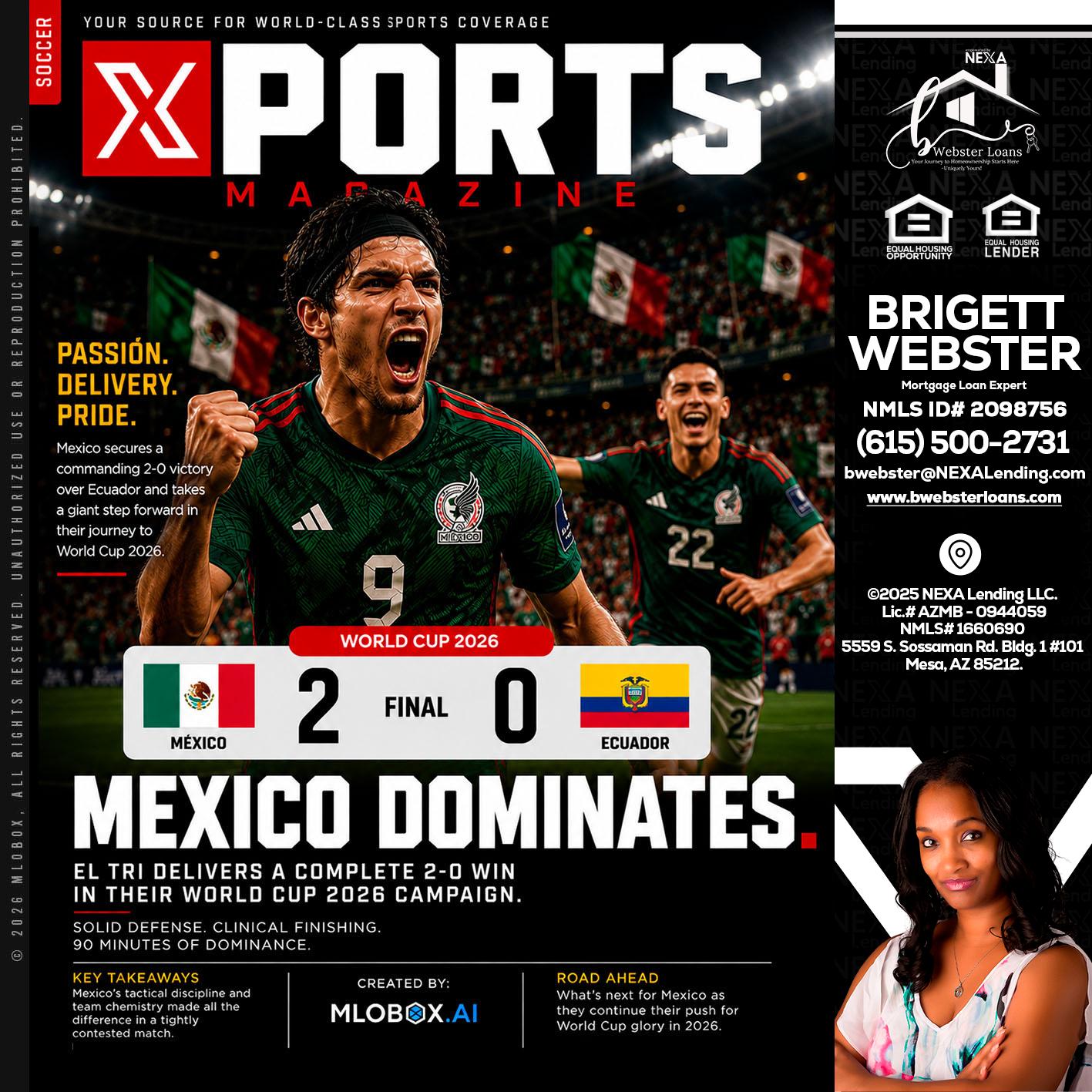 XPORTS MEX 2-0 ECUADOR - Brigett Webster -Mortgage Loan Expert