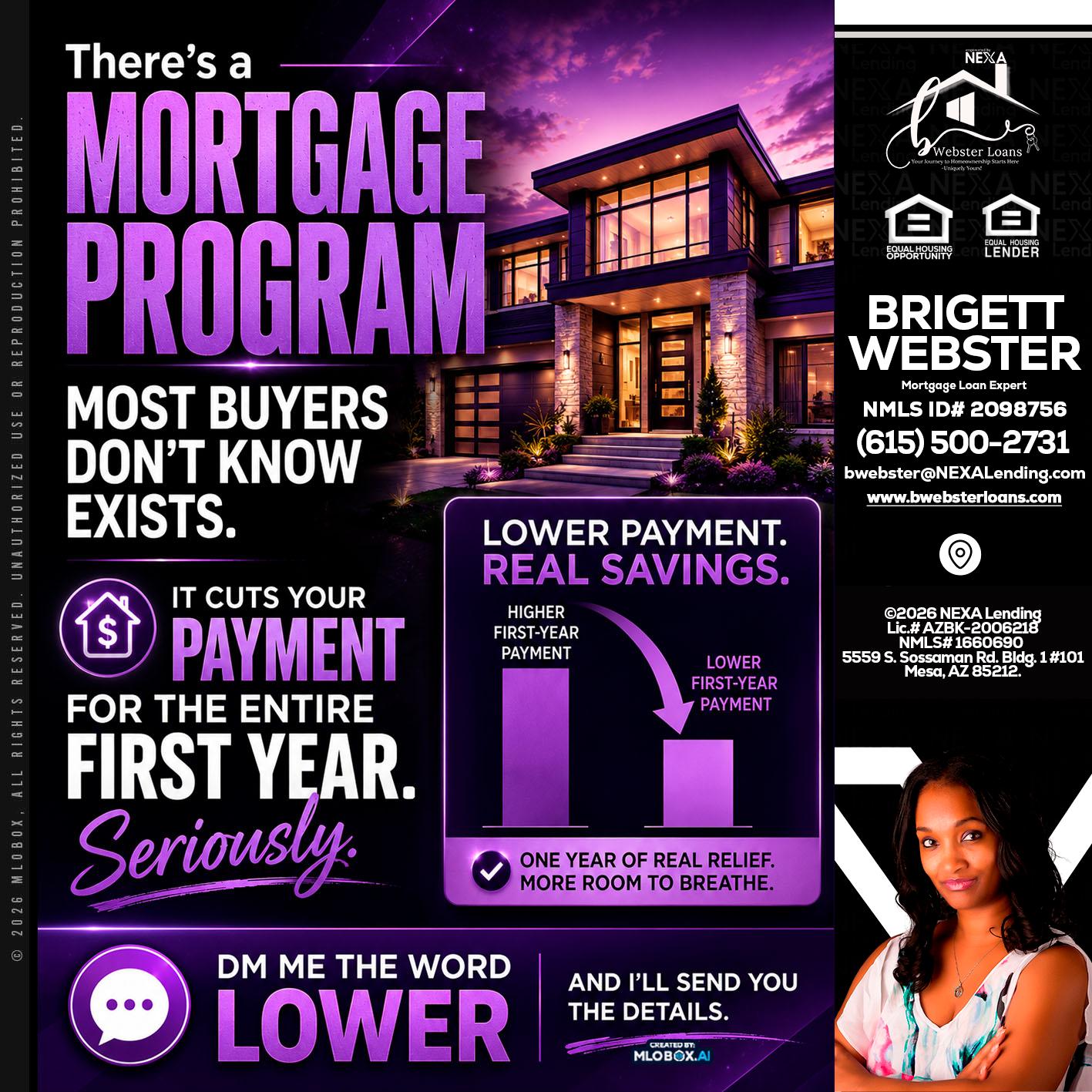 MORTGAGE PROGRAM - Brigett Webster -Mortgage Loan Expert