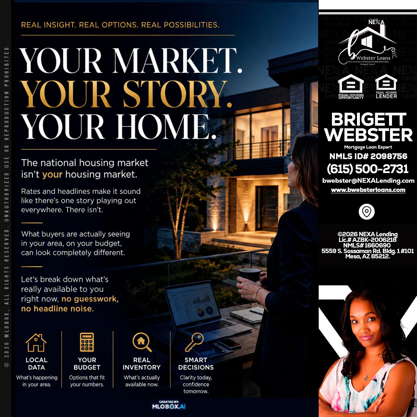 your market - Brigett Webster -Mortgage Loan Expert