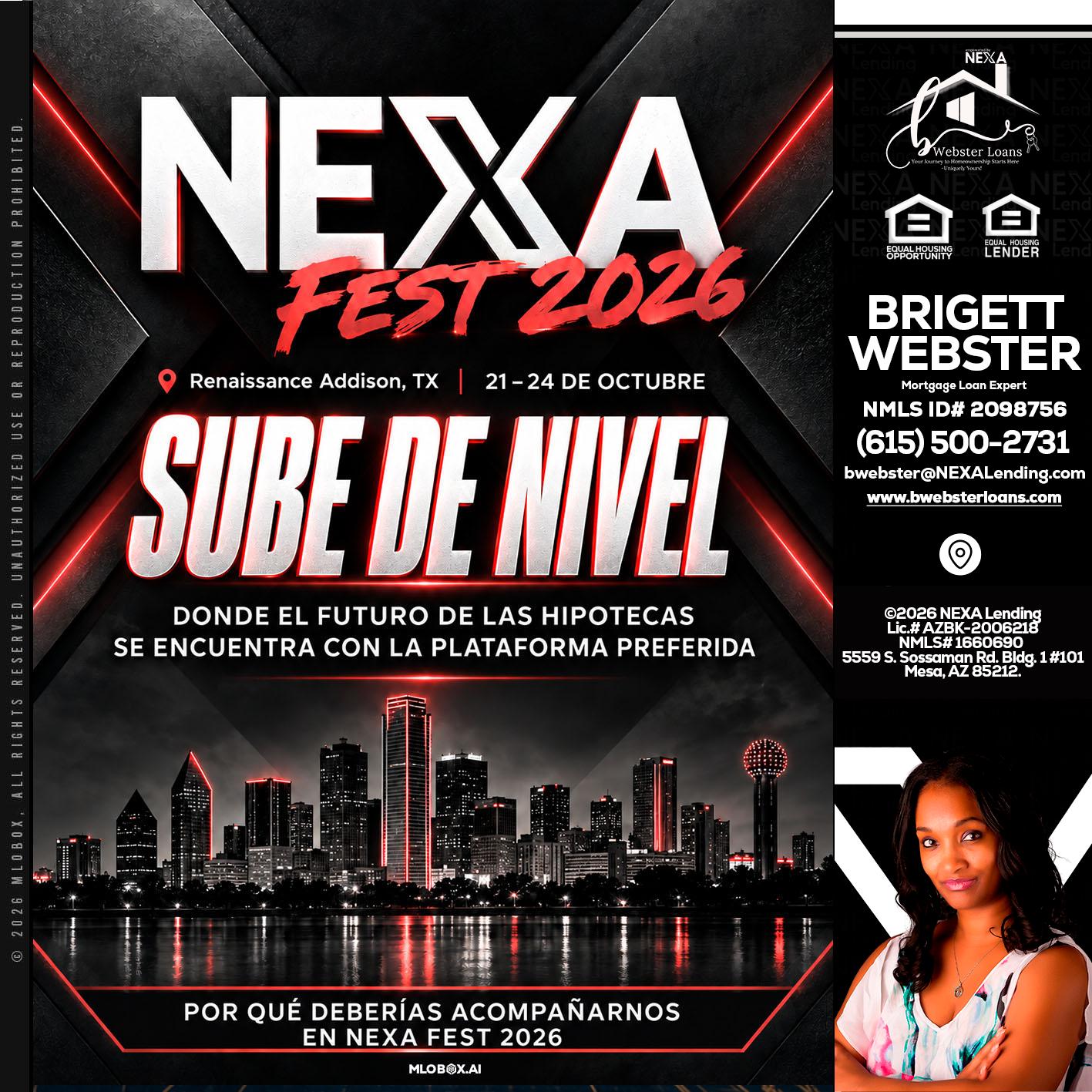 NEXA fest 2026 - Brigett Webster -Mortgage Loan Expert