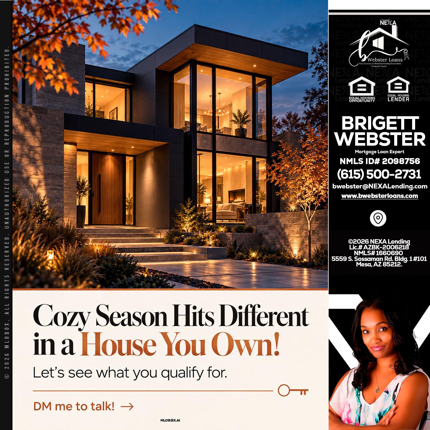 COZY SEASON - Brigett Webster -Mortgage Loan Expert
