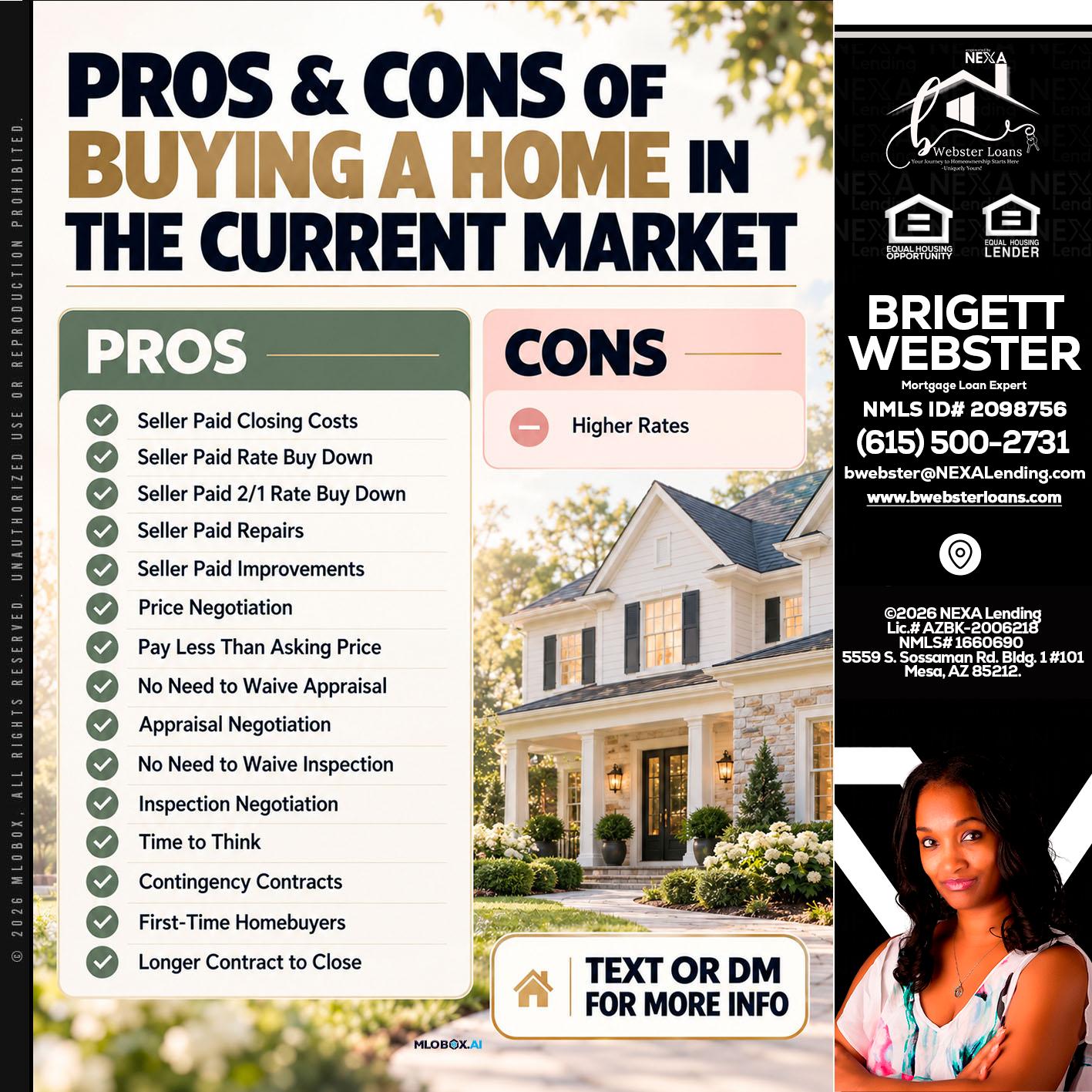 pros and cons - Brigett Webster -Mortgage Loan Expert