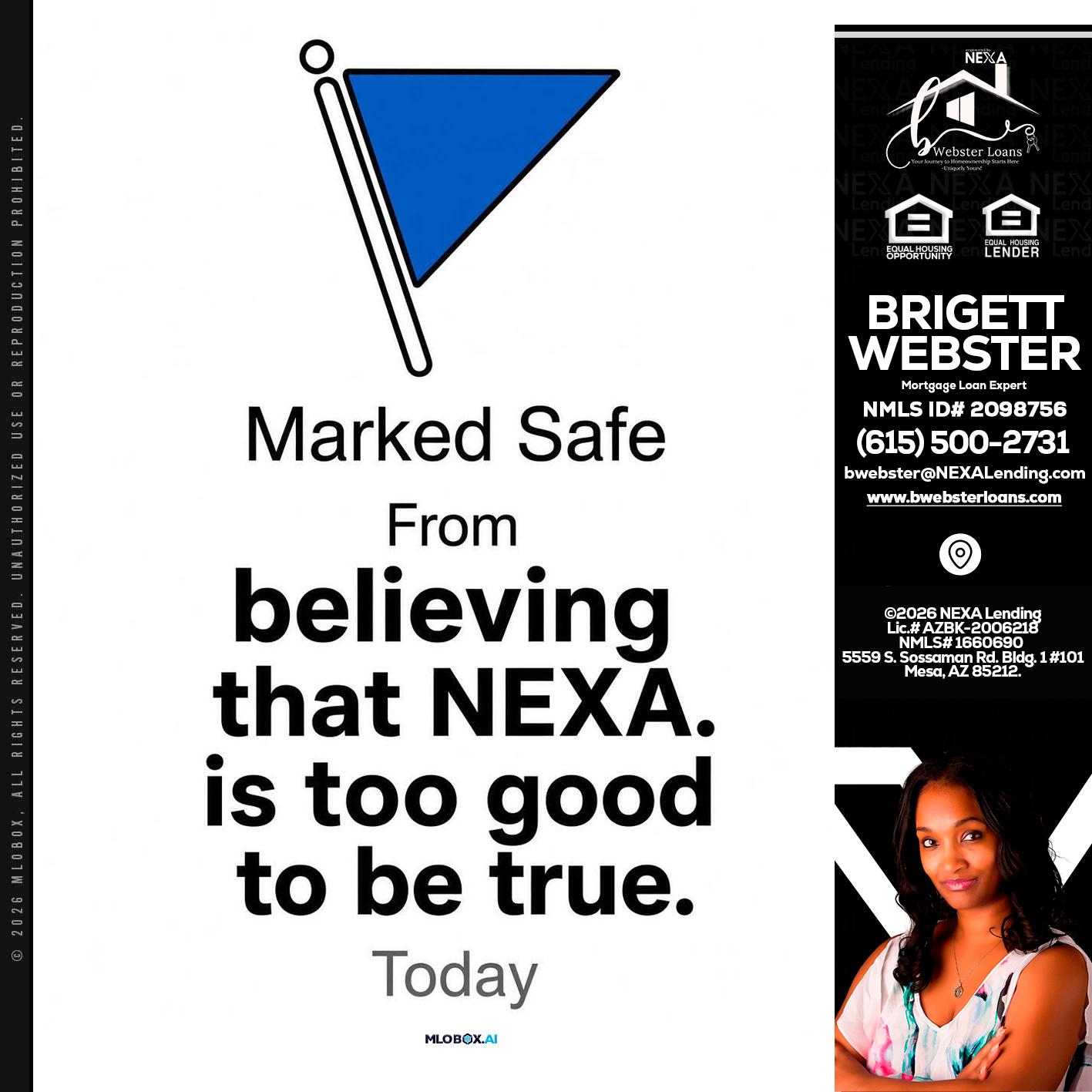 MARKED SAFE - Brigett Webster -Mortgage Loan Expert