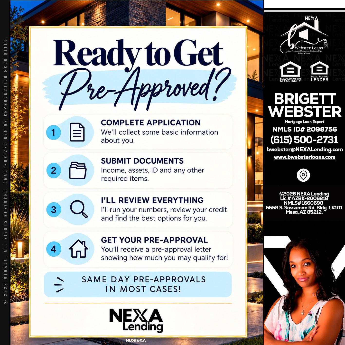 ready to get - Brigett Webster -Mortgage Loan Expert