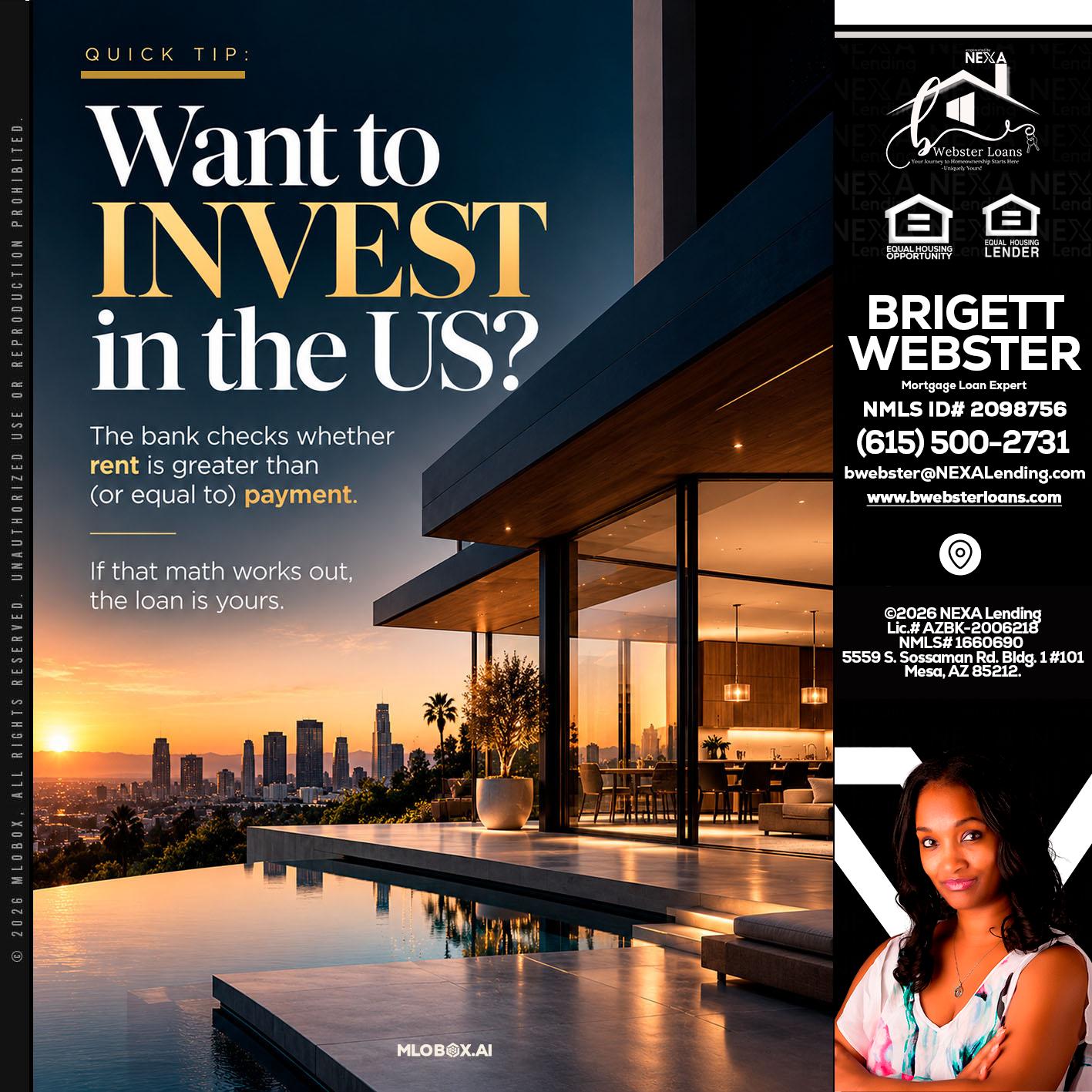 QUICK TIP - Brigett Webster -Mortgage Loan Expert